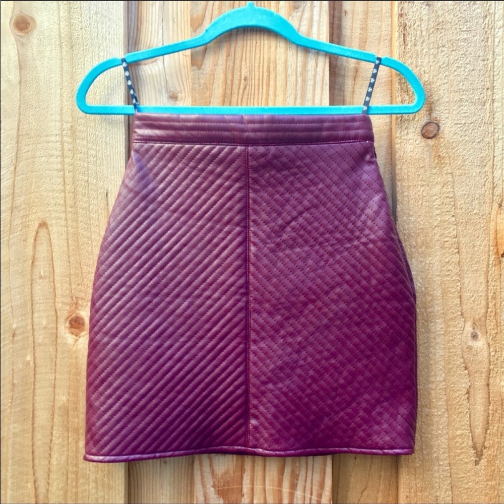 ASOS Missguided Faux Leather Mini Skirt